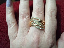 FDLK-Anillo de aleación de lujo para mujer, con incrustaciones, regalo de joyería