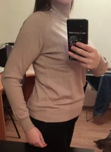 Suéter de cuello alto de Cachemira para mujer, Jersey de punto de manga larga, grueso y suelto, Invierno