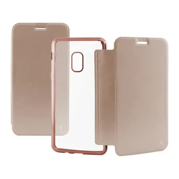 

Folio Mobile Phone Case Galaxy J5 2017 Metal Rose gold