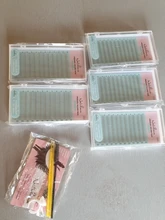 NATUHANA-pestañas postizas 2D 3D 4D 5D 6D, tallo corto, prefabricadas, volumen ruso, plumas de visón falso, extensiones de pestañas prefabricadas, maquillaje Cilios