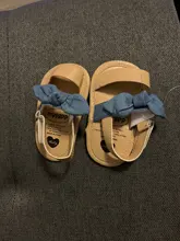 Sandalias antideslizantes con lazo para niñas de 0 a 18 meses, zapatos de princesa con lazo para bebés recién nacidas, sandalias de verano, de material PU
