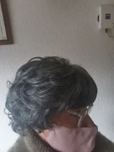 Peluca completa de cabello sintético para mujer, rizos oscuros cortos, pelucas espesas para el día a día