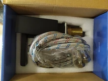 Faucet Sink-Tap Led-Waterfall Bathroom-Basin Hot-Water-Mixer Single-Handle Color Cold