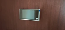 Mirilla de puerta digital con vídeo, cámara de 120 grados con visor y timbre, para puerta exterior con campana y ángulo