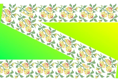 Рисунок-схема на водорастворимом флизелине КАРОЛИНКА арт. КФО-011 5х40 см |