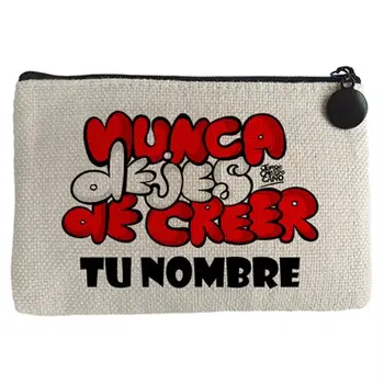 

Purse letters never stop believing customizable with name
