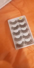 5 par/set de pelo falso de visón pestañas postizas crujientes mullidas gruesas naturales y mullidas hechas a mano utensilios de maquillaje para ojos libres de crueldad