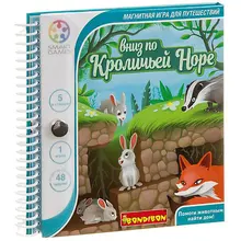Магнитная дорожная игра Bondibon "Вниз по кролечьей норе"
