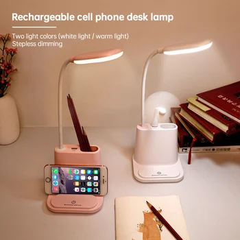 

Reading Study Dimmable Desk Reading Living Room Light Rotatable Touch Switch LED Table Lamp 5V USB Charging Port Desk Lamp