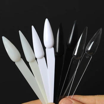 

Nail Tips Display Artificial Nails Color Chart Palette Practice Long Stiletto Sharp Removable Tip Fake Detachable Nail 40pcs/set