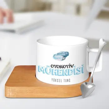 

Personalized Professional Automotive Engineer Wood Altlıklı Ceramic Cup-1