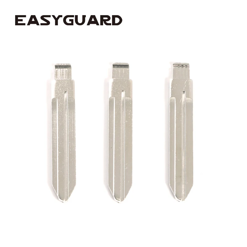 EASYGUARD запасной неограненный пустой ключ лезвия для разблокировки рулевого колеса замок#02 Хромированная медь 3 шт./упак