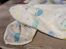 Manta de muselina para bebé, edredón de algodón para bebé, 120cm x 110cm, manta de muselina para bebé, pañal de muselina 120