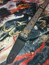 Correa de guitarra bordada de estilo nacional, correa de hombro, cinta Musical, correa de instrumento, instrumento, parte de guitarra