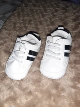 Zapatos de bebé para recién nacidos, zapatillas de Primeros Pasos a rayas, con cordones, de cuero PU, suelas blandas, 0 a 18 meses