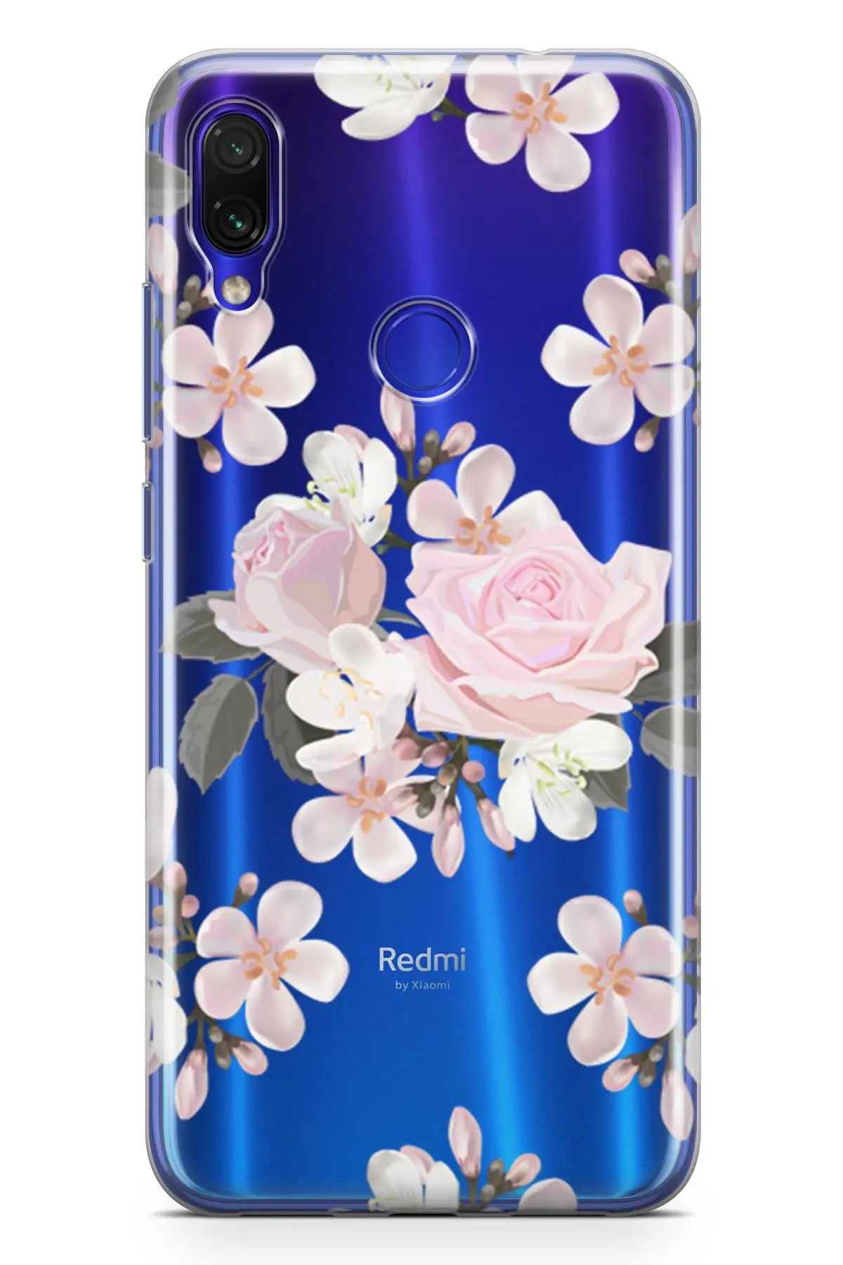 Прозрачный чехол для Xiaomi Redmi Note 7 Pro серии Rosie Evangeline|Бамперы| |