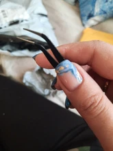 Gel acrílico uñas negro arte Rhinestones Paillette pinza herramienta de selección antiestática rectas y curvadas cejas pinzas herramienta de arte DIY