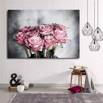 

Pink Rose Flower Canvas Print