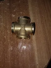 Pipe-Fitting Brass Male-Thread 4-Way-Connector Adapter-Coupling Copper Cross 1/2-3/8-