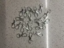 20 piezas de broche de pinza giratoria para llaveros, broche de pinza giratoria de oro, plata y bronce, llavero, accesorios de anillo de tecla dividida, cierres para fabricación de llaveros de 32mm