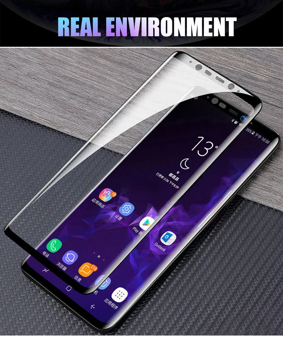 20D изогнутое закаленное стекло на samsung Galaxy A50 A40 A70 A30 A10 A8 A7 A20 M 20 30 Защитная пленка для экрана