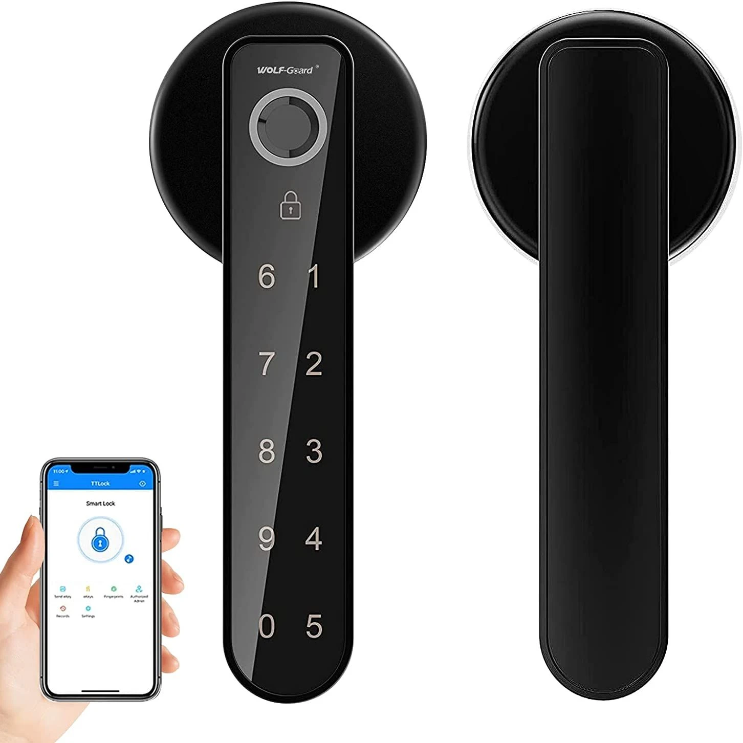 Smart Keyless Entry Door Lock Fingerprint Doorlock Passcodes Ttlock App