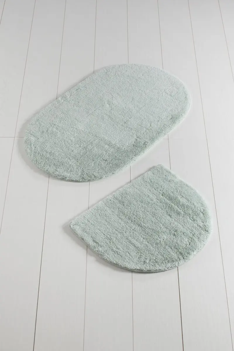 

Bath Mats Non Slip Anti Mould Mats Non Slip Anti Mould Mint Sets Oval Of Colors 2'Li 60X100 cm-50X60 Cm
