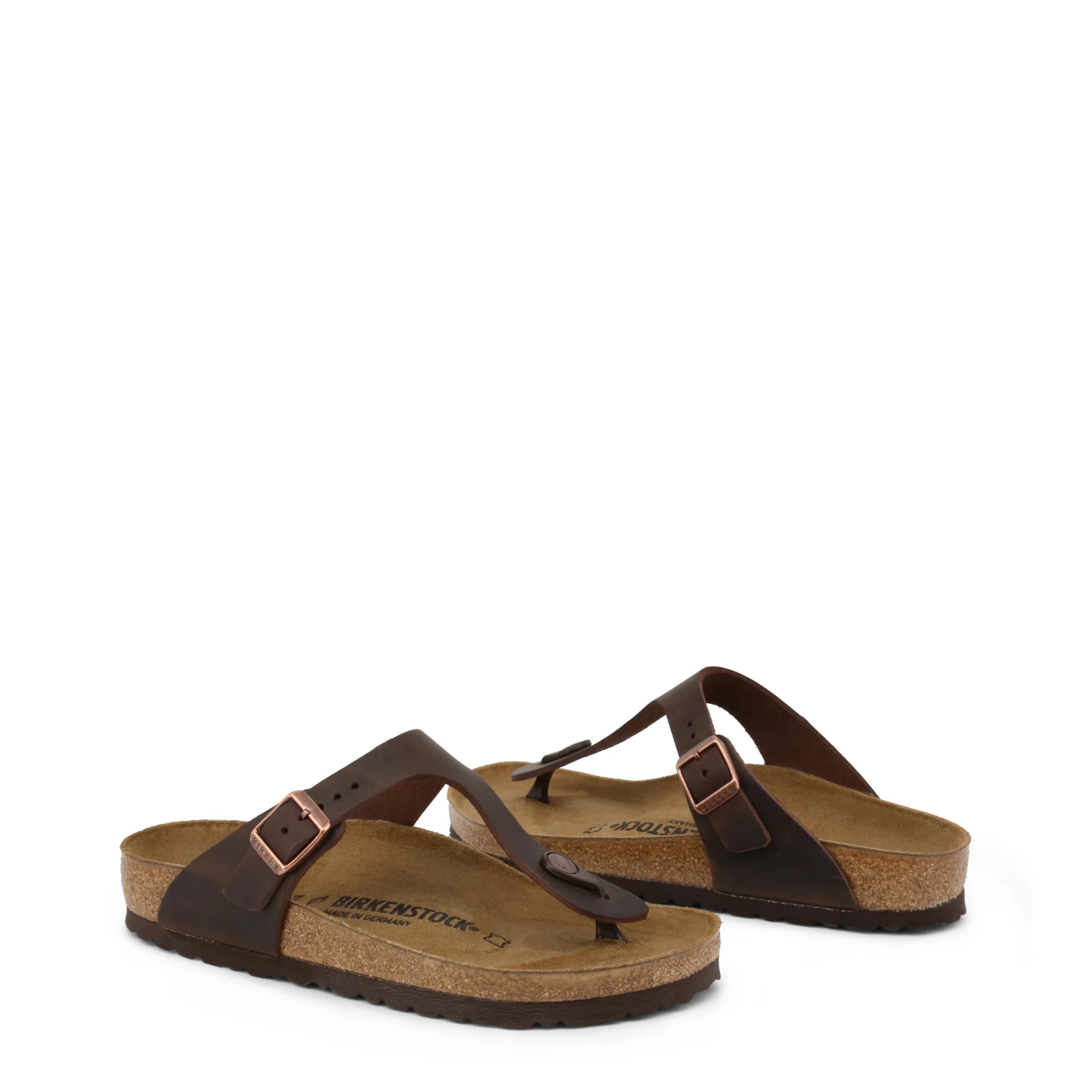 Birkenstock GIZEH_OILED-LEATHER унисекс коричневого цвета 100895. Цвет: коричневый, Размер: EU 44Birkenstock4040714644714