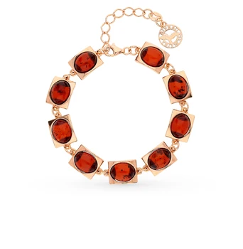 

Silver Bracelet with amber sunlight sample 925