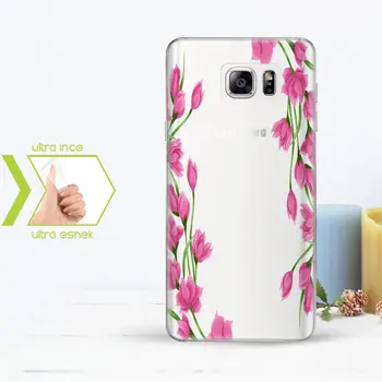

Personalized Custom Samsung Galaxy Note 5 Slim Clear Silicone Phone Cover (Flower Temalı-5)