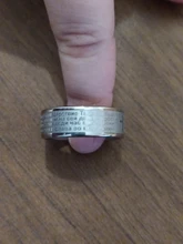 ELSEMODE de acero de titanio de la Iglesia Ortodoxa Rusa de las escrituras de la Biblia del señor Cruz con oración anillos para los hombres y las mujeres joyería cristiana