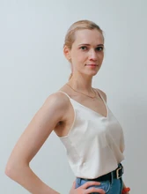 Top Women Tank-Tops Spaghetti-Strap White Cami Satin Silk Summer Camisole Basic V-Neck