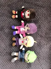 15cm muñeca de peluche de Anime llavero Danganronpa V3 Dangan Ronpa Oma Kokichi Komaeda Nagito campanillas Ohm Material llavero de peluche de juguete