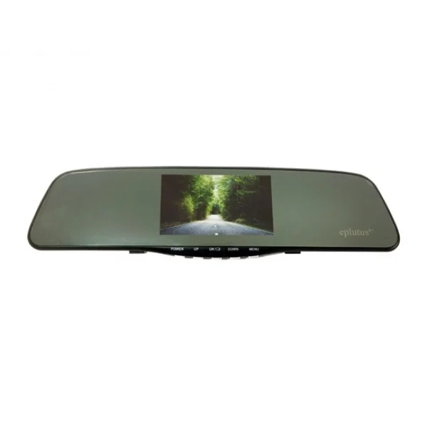 Car DVR mirror with 2 cameras and touch screen Eplutus D10(Black