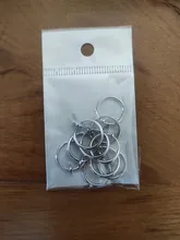 Pendientes de Clip retráctiles de acero inoxidable para mujer y niña, sin perforaciones, Piercing para la oreja, 2 unidades/paquete, Clips de pendientes