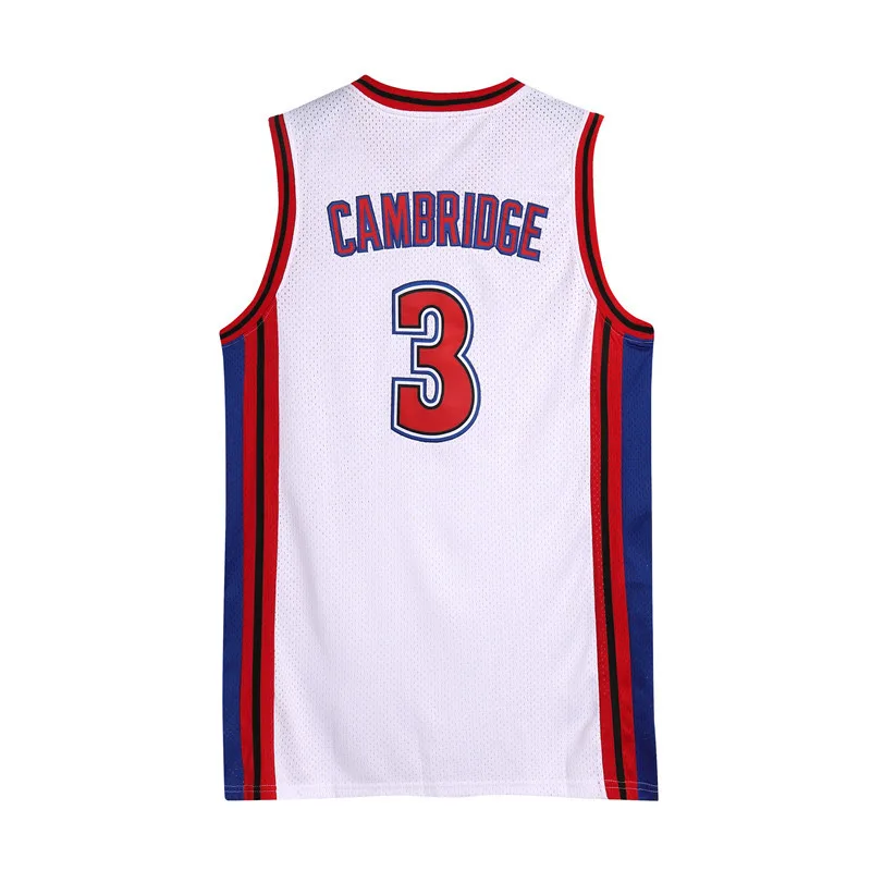 Brick Layers CAMBRIDGE 3 White Basketball Jersey Suit Clothes Halloween Cosplay Jersey Shirts Clothing basketball jerseys