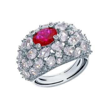 

Silver ring with cubic zirconia sunlight sample 925