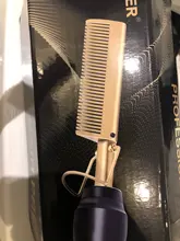 Peine caliente alisador de pelo, rizador de pelo eléctrico de aleación de titanio, cepillo rizador de pelo, respetuoso con el medio ambiente