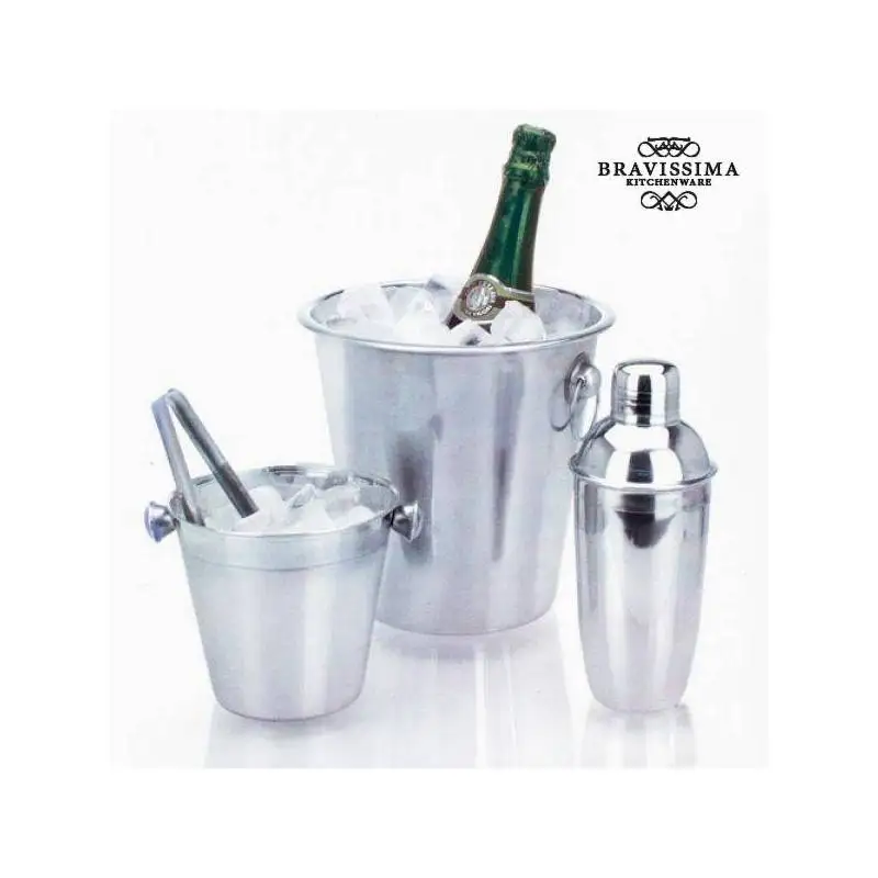Set Ice Buckets and Stainless Steel Cocktail Shaker Bravissima Kitchen