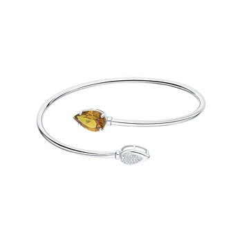 

Silver Bracelet with cubic zirconia and sultanites synthetic sunlight sample 925 test