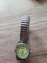 Reloj de cuarzo Vintage brillante para hombre y mujer, cronógrafo de plata y oro elástico para parejas, regalo de fiesta y oficina