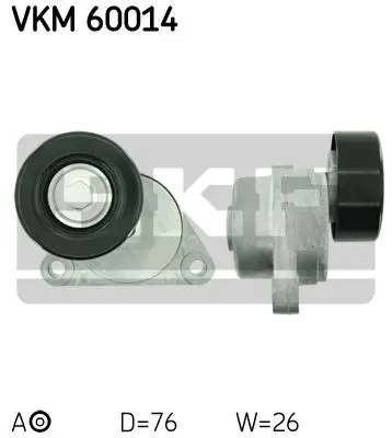 Натяжитель ремня с роликом\ Daewoo Lanos/Nubira 1.6 16V 97 SKF V