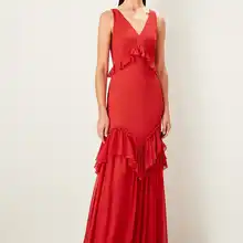 Trendyol маховик детальное вечернее платье TPRSS19FZ0365