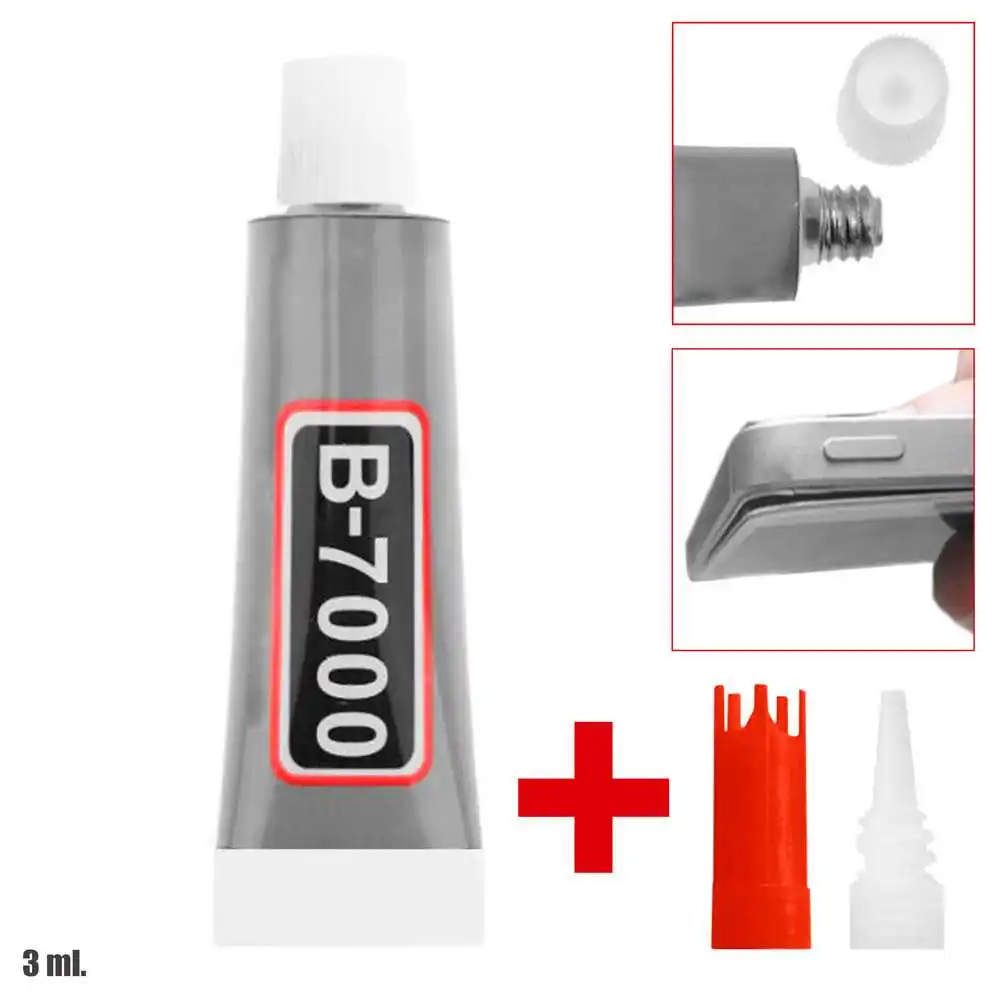 Pegamento Universal Adhesivo B-7000 3 ml Para Pegar Pantalla LCD Tactil Moviles Tablets Industrial Joyas Ceramica DIY