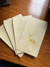 Sobres de papel de ciervo con 4 diseños, Mini sobres Vintage de estilo europeo para tarjetas, álbum de recortes, regalo, 10 Uds.