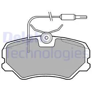 Колодки дисковые п.\ Peugeot405 1.4-1.9D 87-95 DELPHI LP564