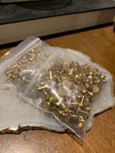 Tornillos de fijación de latón sólido para álbum de fotos, remaches de clavos para álbum de fotos, postes artesanales de cuero, cinturón, BILLETERA, tapa plana de 8mm, 10 Uds.