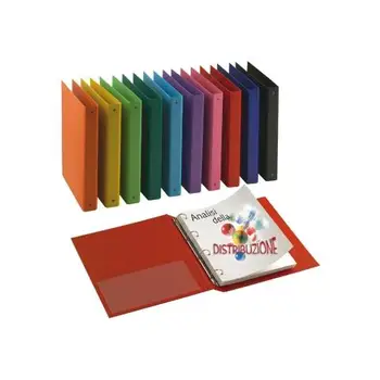 

Wallet with 2 rings for stock Office red A4 65x220x300mm 36776542SSEI ROTA6.11