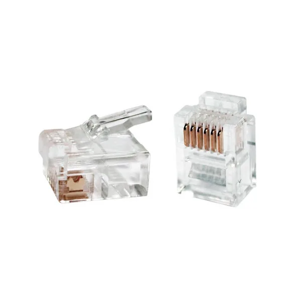 RJ11 разъем iggual IGG311387 100 шт |