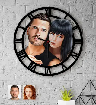 

Personalized Valentine Caricature Of Wood Wall Saati-38